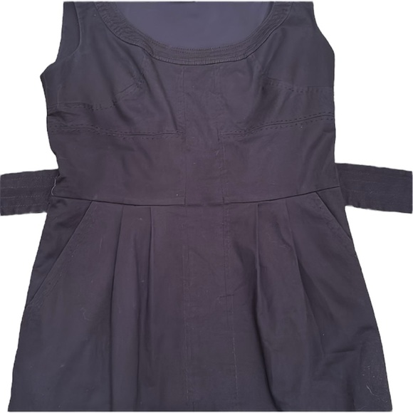 Tory Burch Elegant Navy Belted Dress - Picture 5 of 8